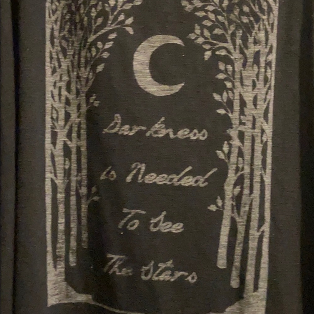 3X tank top “Darkness is needed to see the stars” plus size shirt - Picture 2 of 4